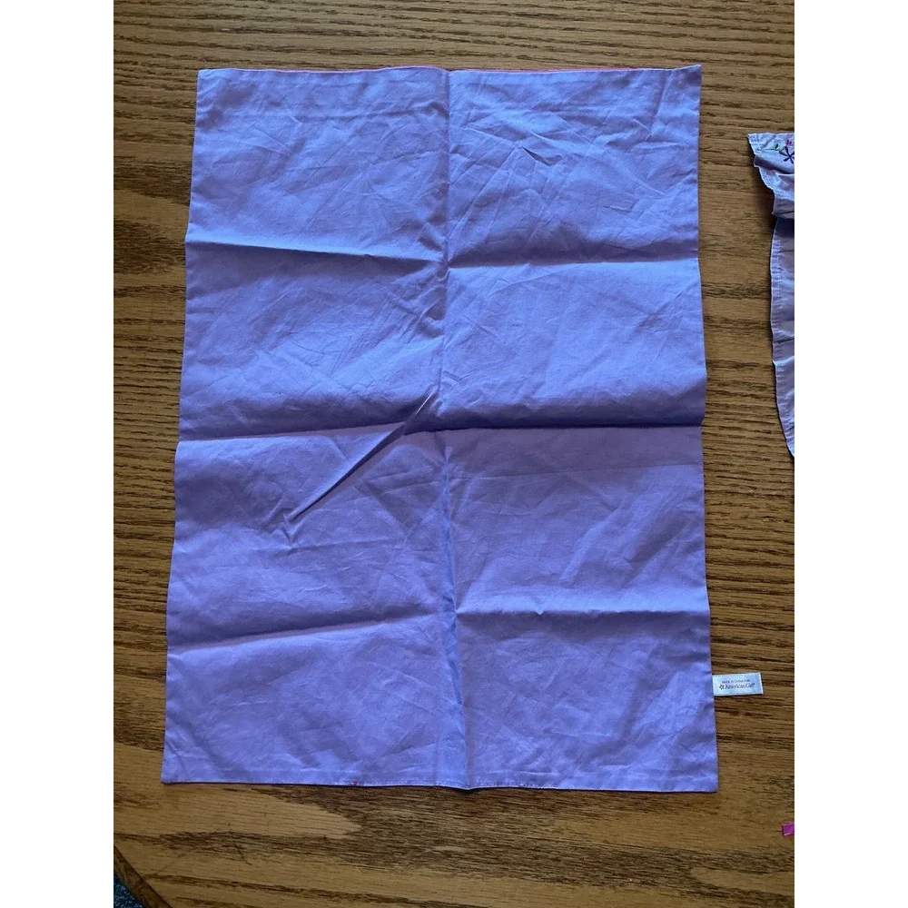 American Girl Doll Bedding Pink Star Blanket & Purple Butterfly Blankt